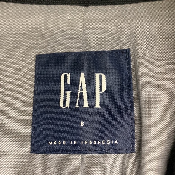 Gap Classic Blazer Lightweight Jacket Black Size 6 - Picture 6 of 12